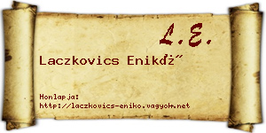 Laczkovics Enikő névjegykártya
